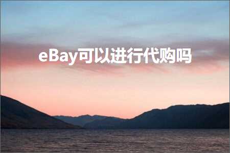 璺ㄥ鐢靛晢鐭ヨ瘑:eBay鍙互杩涜浠ｈ喘鍚? width=